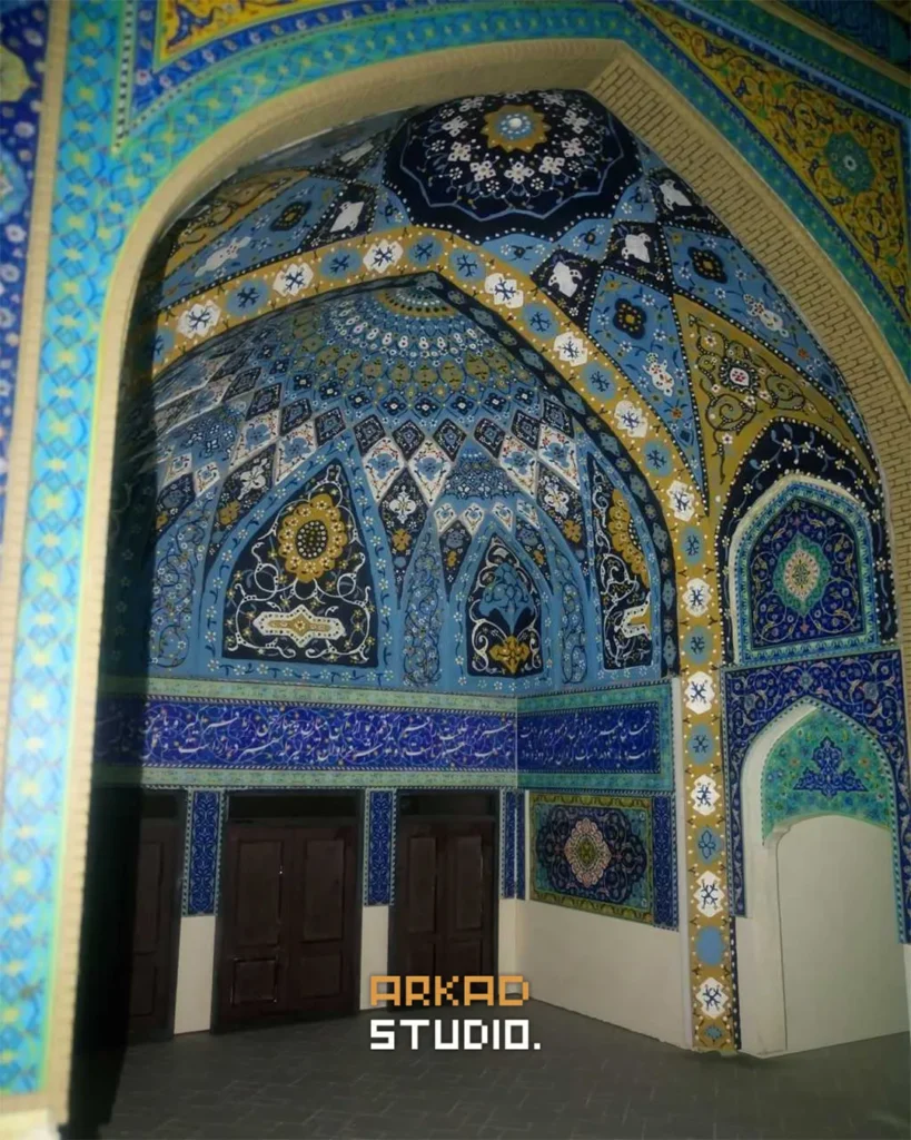 نمای کلی ماکت حرم شاه عبدالعظیم حسنی در باغ موزه مینیاتوری مشهد - استودیو ماکت‌سازی آرکاد