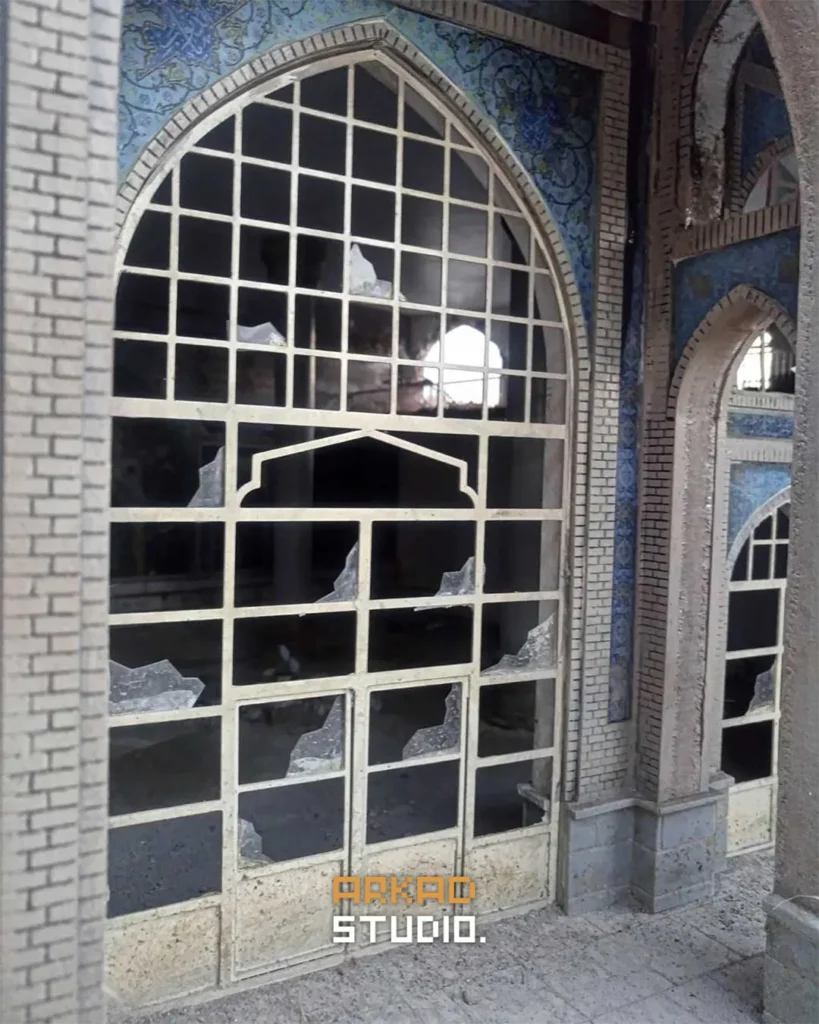 جزئیات دقیق کاشی‌کاری، طاق‌ها و معماری ماکت مسجد جامع خرمشهر - ماکت‌سازی آرکاد